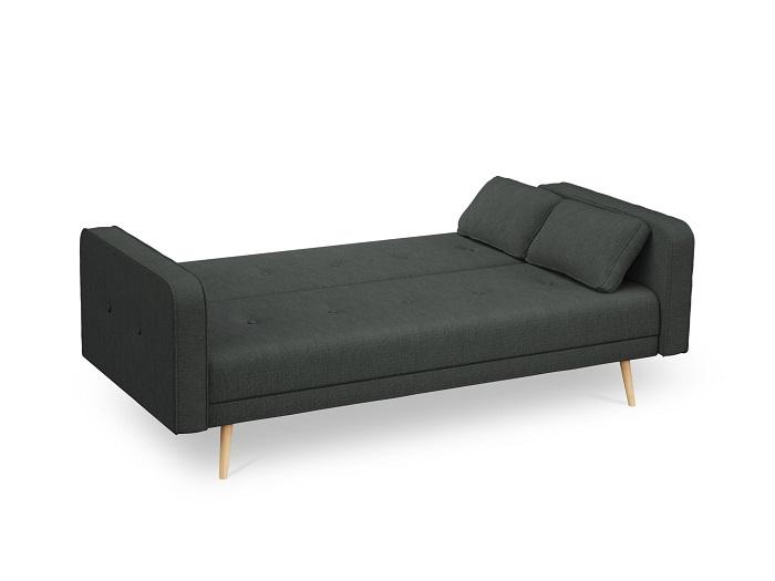 Sofa na razvlačenje Jasper Tamno siva - strukturirana tkanina