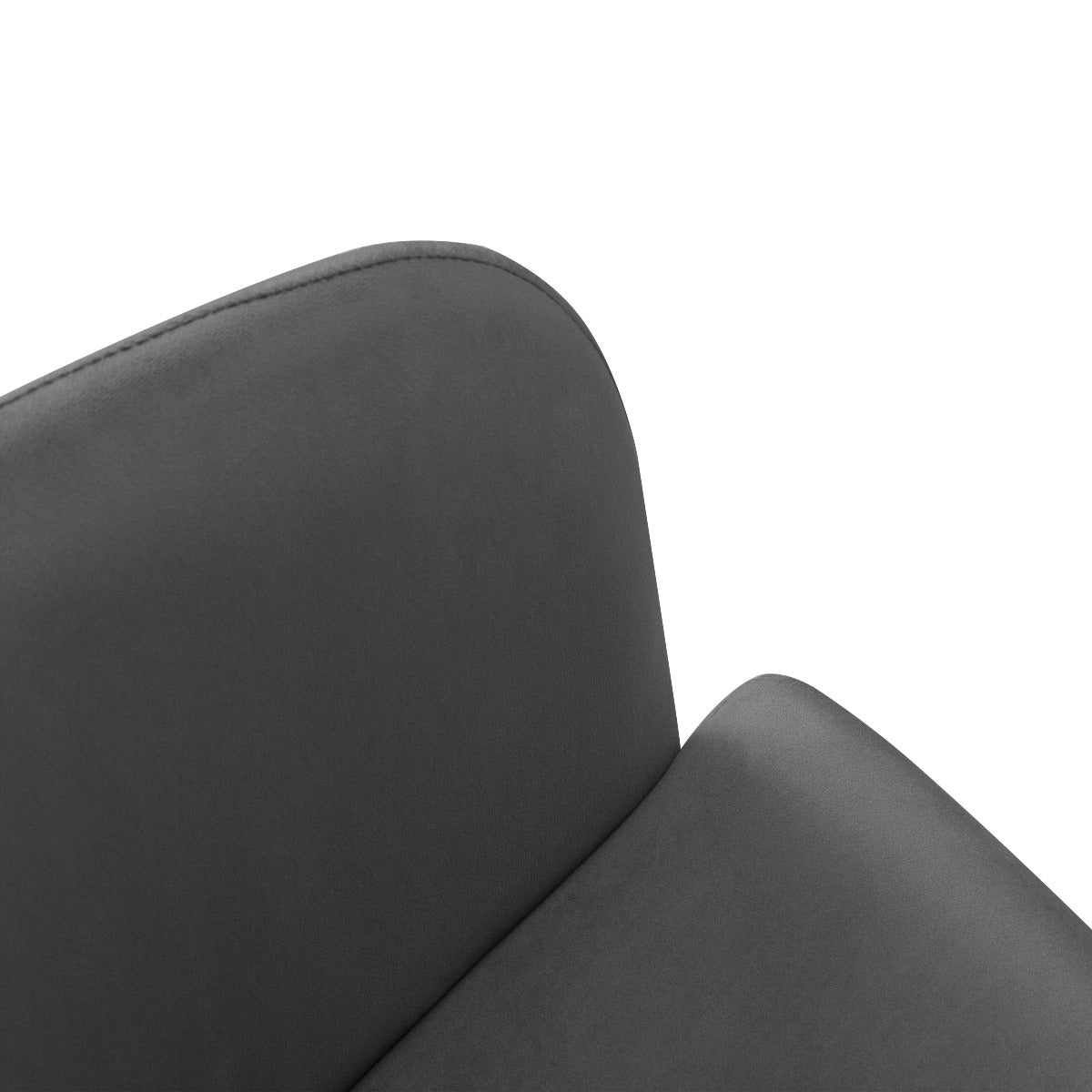 Blagovaonska stolica  Velvet Neo Tamno siva