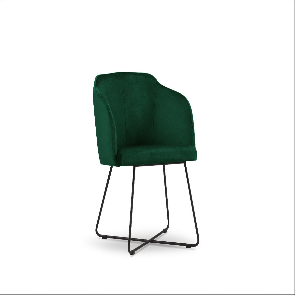 Blagovaonska stolica  Velvet Neo Zelena
