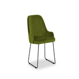 Blagovaonska stolica  Velvet Olivine Zelena
