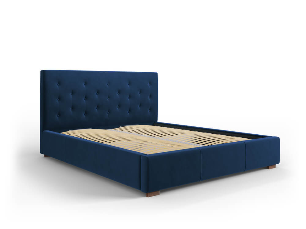 Dvižna postelja Seri Velvet Kraljevsko modra