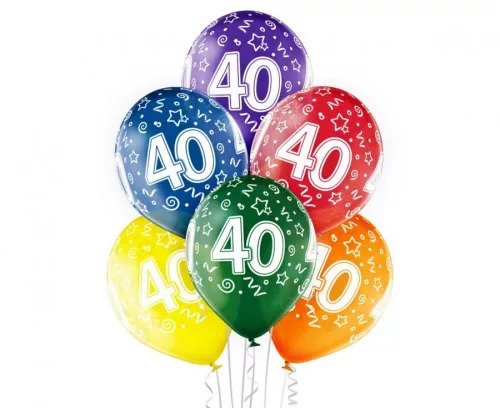 Komplet balona Happy 40th Birthday