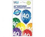Komplet balona Happy 40th Birthday