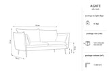 Sofa Agate Tamno plava