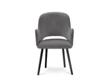 Blagovaonska stolica Velvet Svijetlo siva