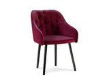 Blagovaonska stolica Velvet Nissi Crvena