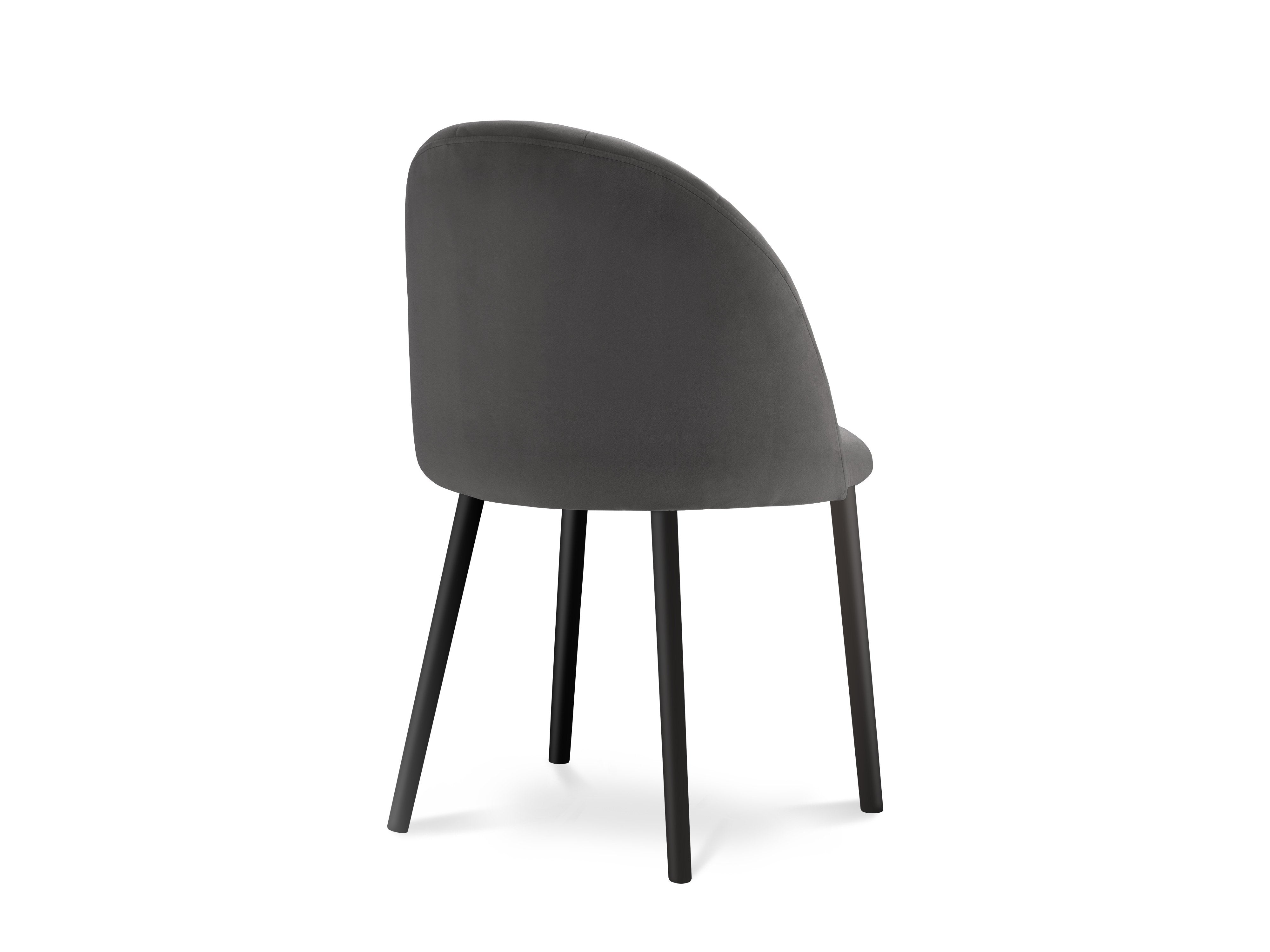 Blagovaonska stolica Velvet Ventura Tamno sivi