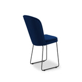 Blagovaonska stolica Velvet Cabri Plava