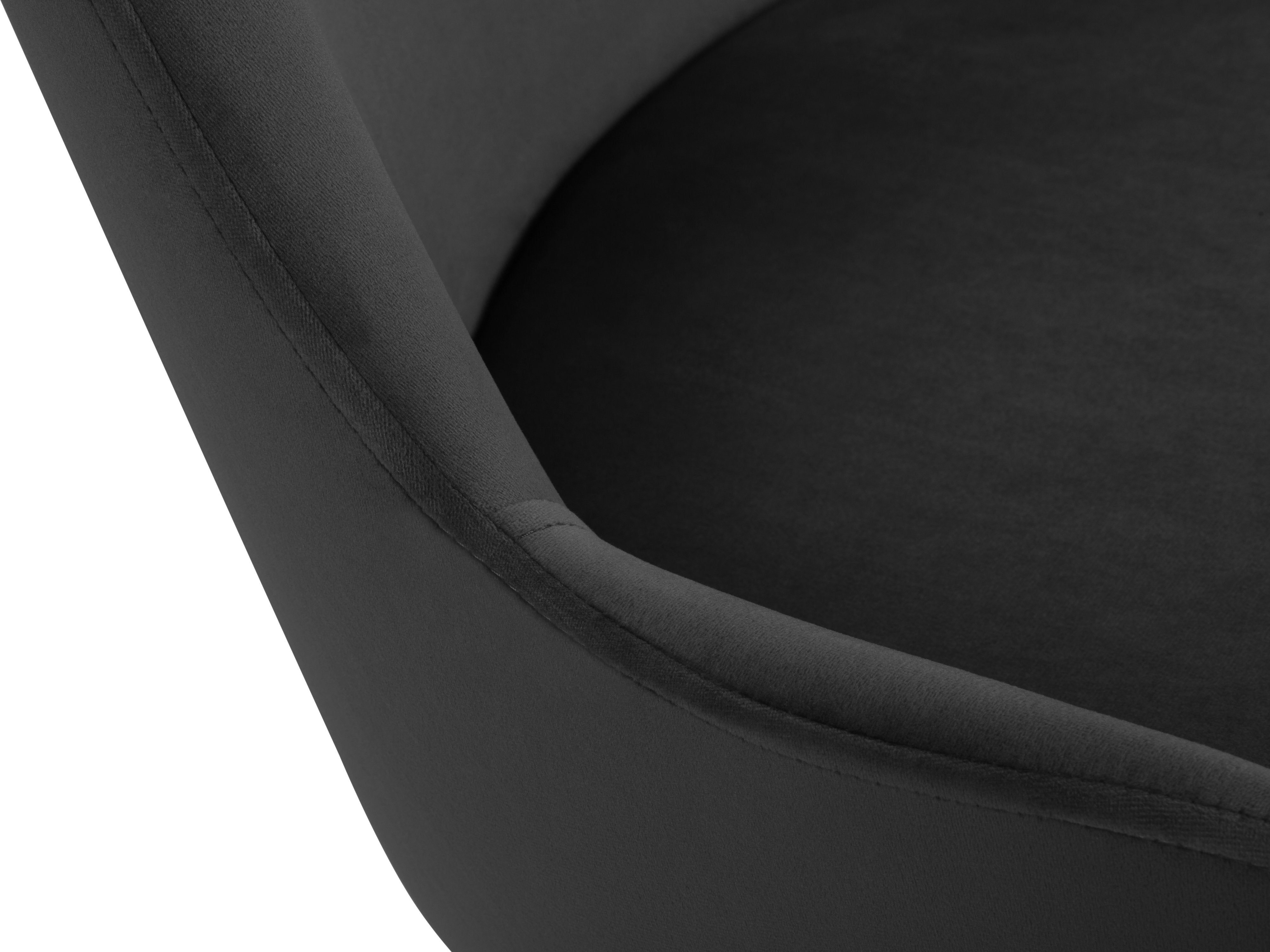 Blagovaonska stolica Velvet Olivine Tamno siva