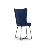 Blagovaonska stolica Velvet Celestine Kraljevsko plava