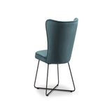 Blagovaonska stolica Velvet Celestine Petrol zelena