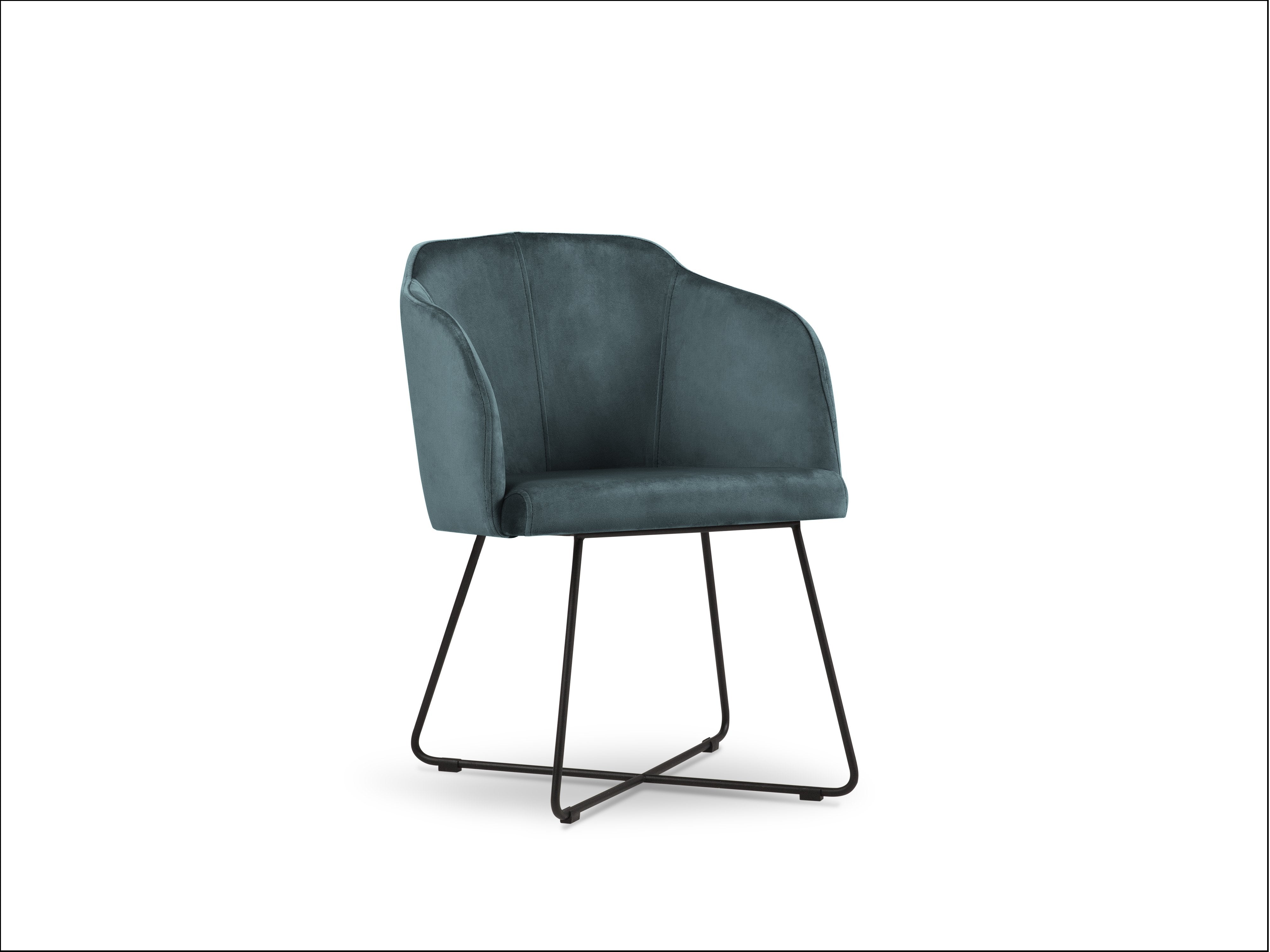 Blagovaonska stolica Velvet Neo Petrol zelena